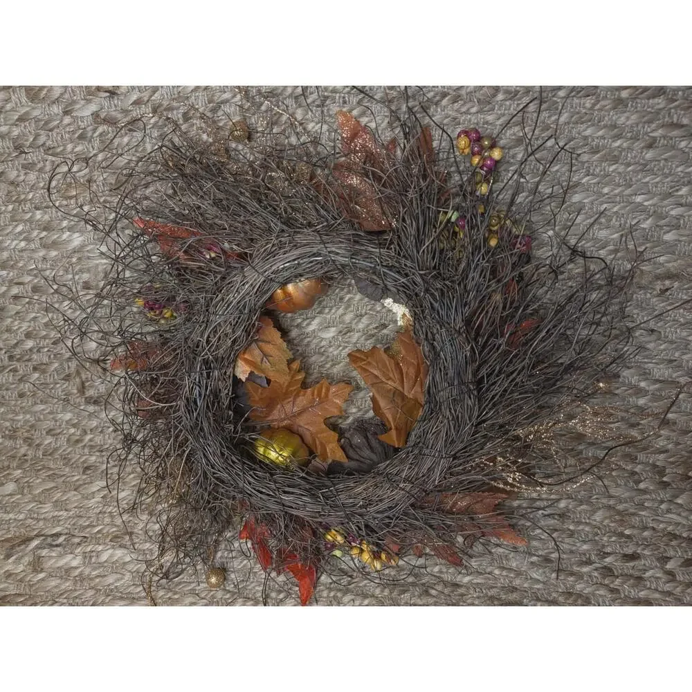 Autumn Fall WreathThanksgiving Halloween Front Door Decor Harvest Pumpkin 23